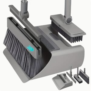 Broom And Dustpan Set 4-in-1