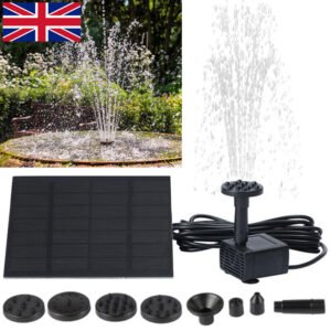 Solar Panel Powered Water Fountain