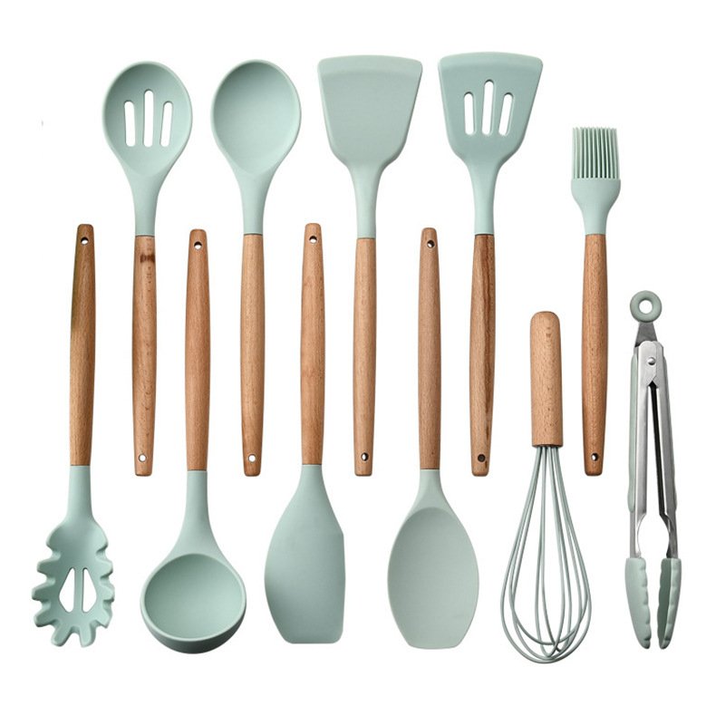 Silicone Kitchenware With Wooden Handle - Image 9