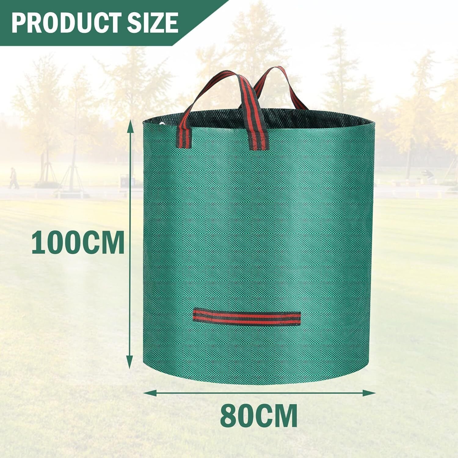 2 500L Heavy Duty Garden Waste Bags With Handles - Image 4