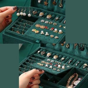 3 Layer Grey Jewellery Box