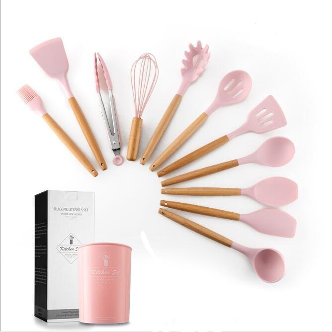Silicone Kitchenware With Wooden Handle - Image 3