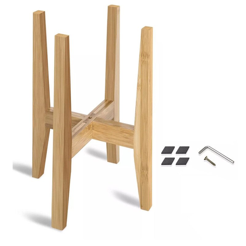 Adjustable Bamboo Wooden Plant Stand Plant & Flower Pot - Image 9