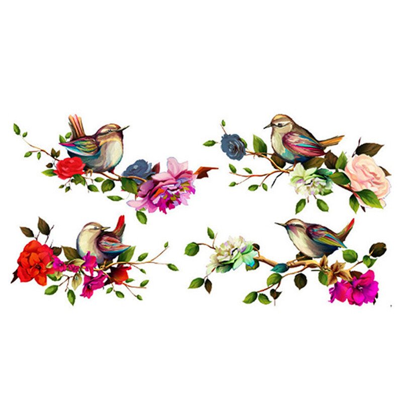 Magpies Branch Flower Wall Sticker - Image 5