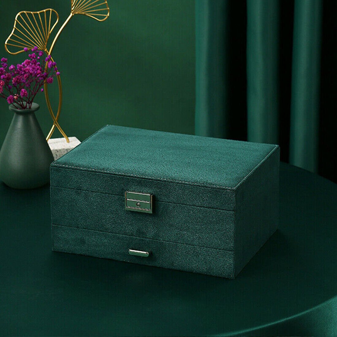 3 Layer Grey Jewellery Box - Image 2