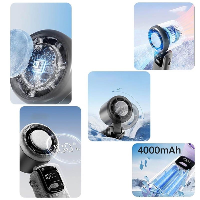 Portable Handheld Cooling Ice Fan - Image 10