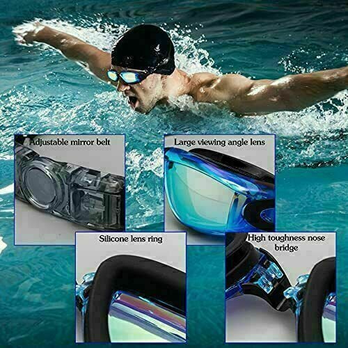 Adjustable Anti Fog Swimming Goggles - Image 9