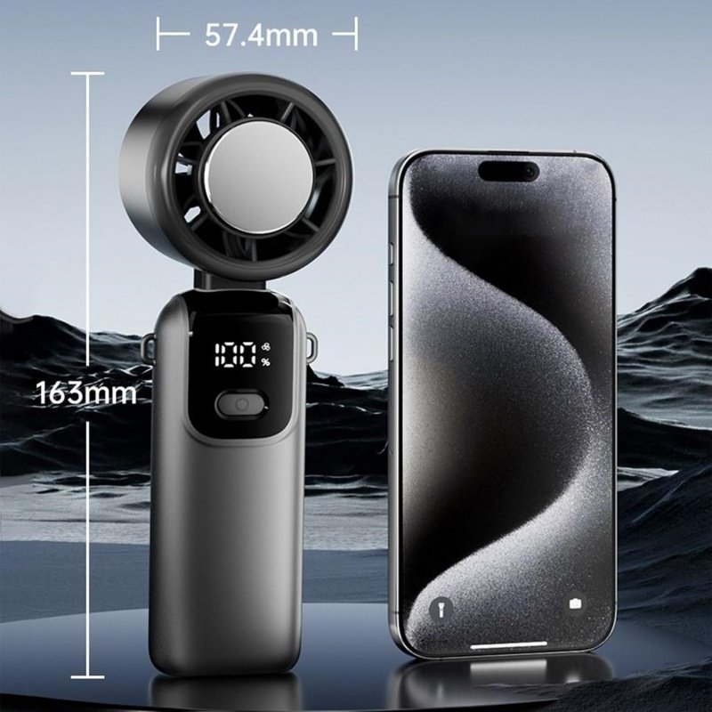 Portable Handheld Cooling Ice Fan - Image 7